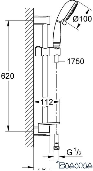 Душевой гарнитур Grohe New Tempesta Rustic 100 27609001 фото 2