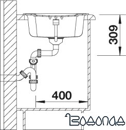 Кухонная мойка Blanco Enos 40 S (жасмин) [514230] фото 3