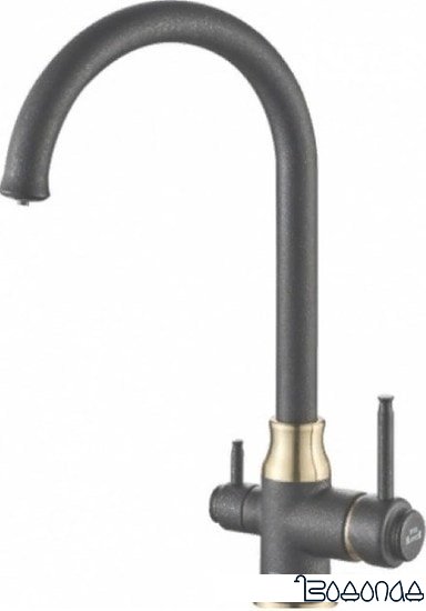 Смеситель ZorG Steel Hammer SH 763 (черный/бронзовый)