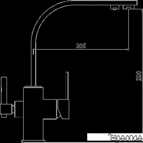 Смеситель ZorG ZR 332 YF Сатин