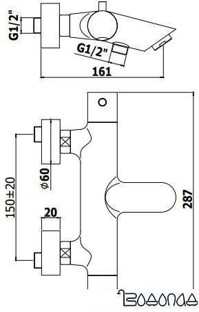 Смеситель Paffoni Light LIQ023NO