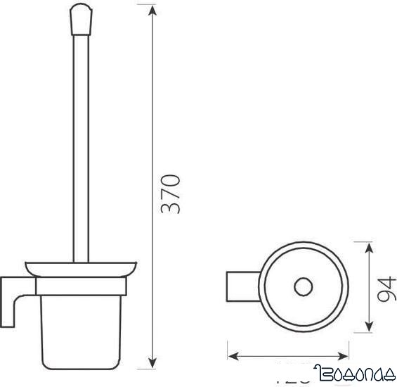 Ершик для унитаза Ferro Audrey AD14