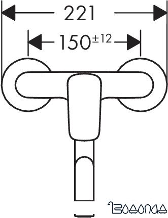 Смеситель Hansgrohe Logis 71836000