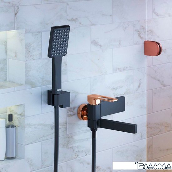 Смеситель IDDIS Slide SLIBG00i02 (черный/розовое золото) фото 4