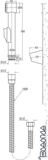 Гигиенический душ Deante Bidetta ANW 041B