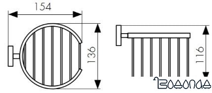 Держатель для освежителя воздуха Kaiser Canon KH-2312
