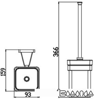 Ершик для унитаза Kaiser Moderne KH-1136