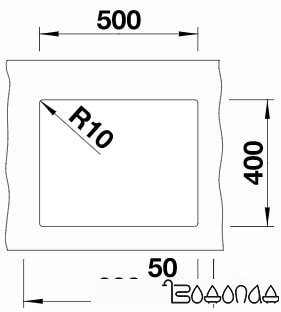 Кухонная мойка Blanco Subline 500-U 525995 (черный)
