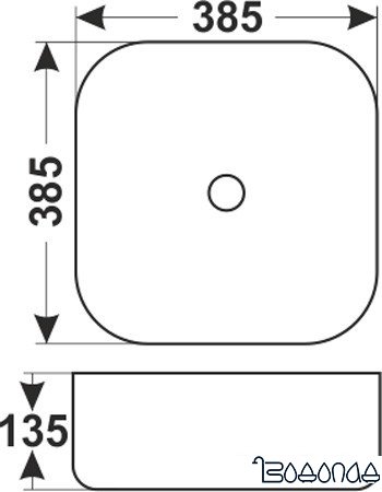 Умывальник Melana MLN-78110 38.5x38.5