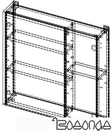 АВН Шкаф с зеркалом Line 70 112.27 фото 3