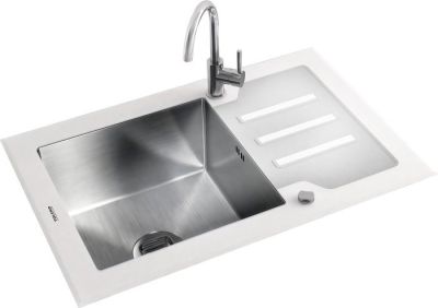Кухонная мойка Tolero Ceramic glass TG-660 (белый)