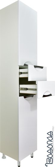Doratiz Шкаф-пенал Афина 35 (правый, 2 ящика, белый) фото 4