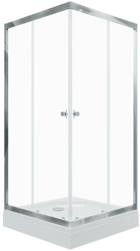 Душевой уголок Triton Вента Хром А1 100х100 (прозрачное стекло)
