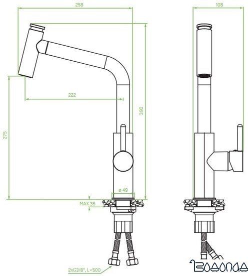 Смеситель Laveo Toro BAX 069D
