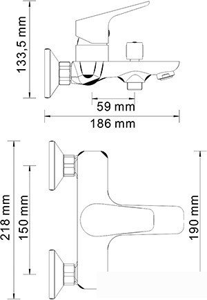 Смеситель Wasserkraft Lippe 4501