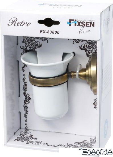 Стакан для зубной щетки и пасты Fixsen Retro FX-83806 фото 2