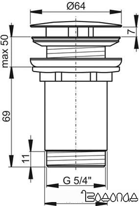 Донный клапан Ravak X01439