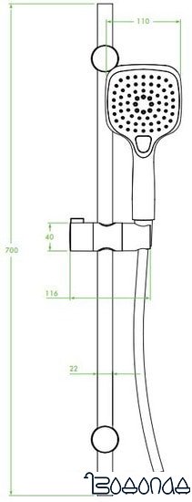 Душевой гарнитур Laveo Boho NLH 01AK