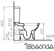 Унитаз Vitra Diana [9816B003-7201] фото 4