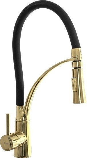 Смеситель Rea Gaspar REA-B1019 (черный/золотой) фото 1