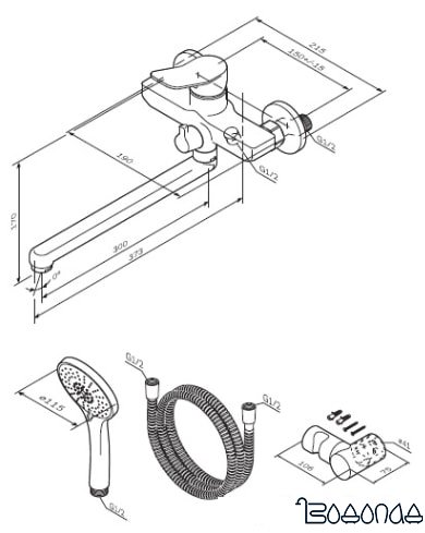 Смеситель AM.PM X-Joy S F85A95000