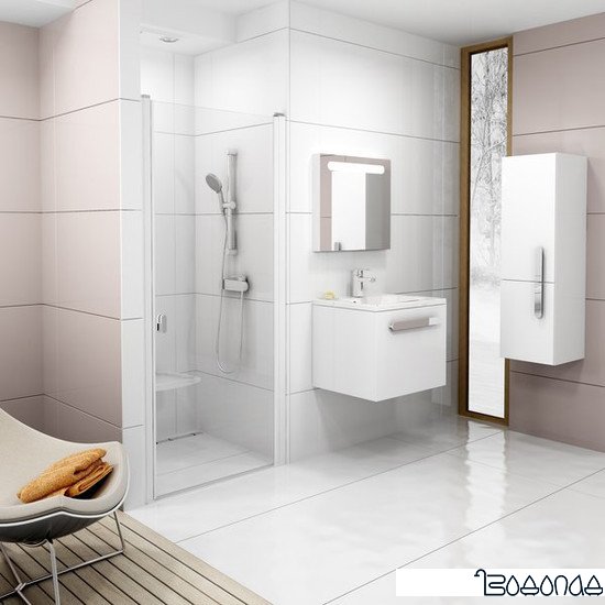 Душевая дверь Ravak Chrome CSD1 80 (сатин/прозрачное)