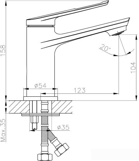 Смеситель Haiba HB10548-7 (черный)