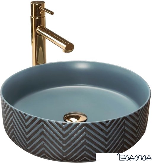 Умывальник Rea Ashley (серый/голубой) фото 1