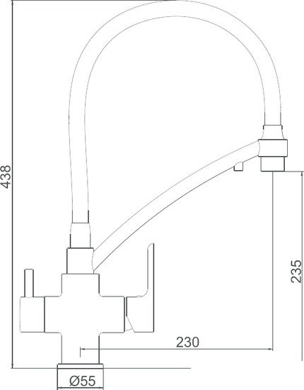 Смеситель Gappo G4348