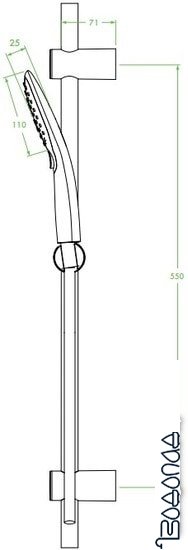 Душевой гарнитур Laveo Boho NLH 61AK