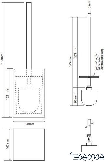 Ершик для унитаза Bemeta Vista 120113316-102 фото 2