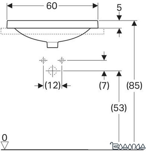 Умывальник Geberit VariForm 500.729.01.2