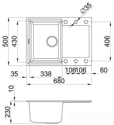 Кухонная мойка Elleci Easy 135 Espresso 78