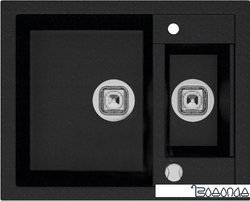 Кухонная мойка Tolero R-109 (черный) Кухонная мойка Tolero R-109 (черный)