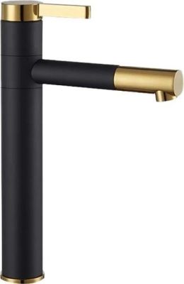 Смеситель Rea Smart REA-B7402 (черный/золотой)