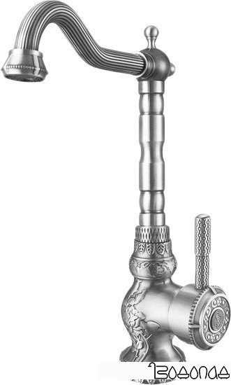 Смеситель ZorG A 305K-SL (античное серебро)