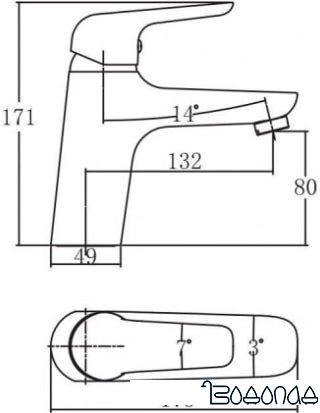 Смеситель Aquanet Pragmatic AF430-10C