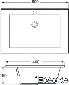 Умывальник Triton Ника 60 825A 60x46