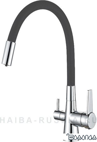 Смеситель Haiba HB76858-7 (хром/черный)