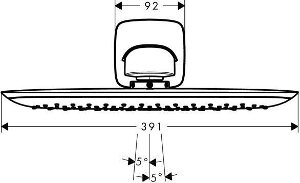 Верхний душ Hansgrohe PuraVida 400 мм [27437400]