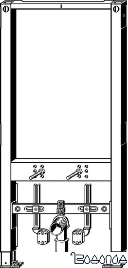 Инсталляция для биде Viega Prevista Dry 8568 776 442 фото 2