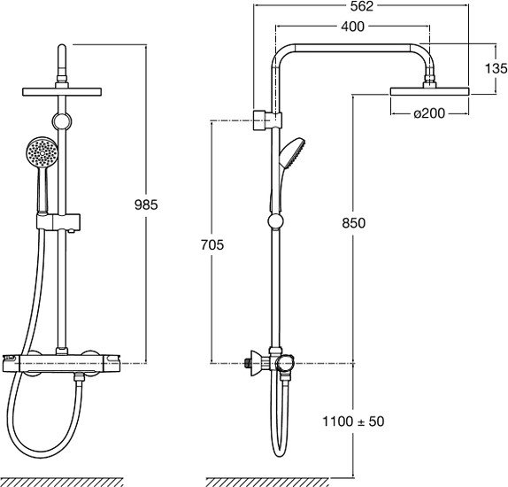 Душевая система Roca Victoria-T 5A9718C00 фото 4