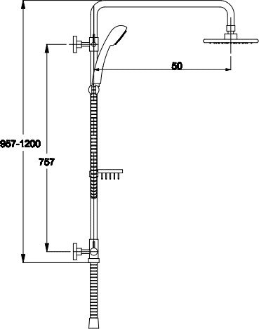 Душевая система Kaiser 2060 фото 3