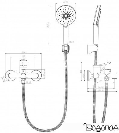 Смеситель Lemark Minima LM3814C