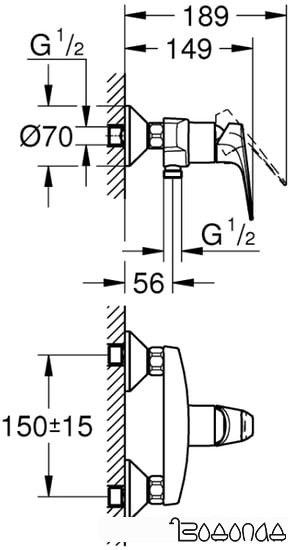 Смеситель Grohe Bauflow 23632000