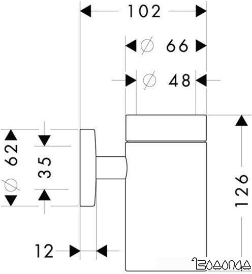 Стакан для зубной щетки и пасты Hansgrohe Logis 40518000 фото 2
