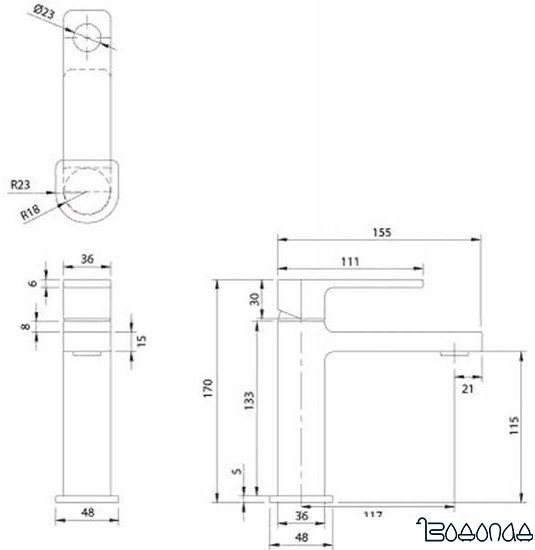 Смеситель Omnires Baretti BA7810 CR