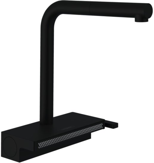 Смеситель Hansgrohe Aquno Select M81 73830670 (матовый черный)