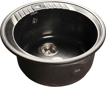 Кухонная мойка GranFest GF-R520 (черный)