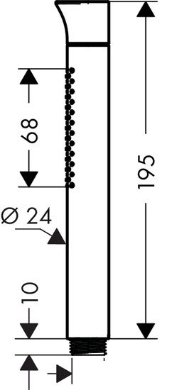 Душевая лейка Axor Starck Organic 12680000